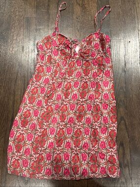 Tigerlily Australia Women's Pink Floral Tank Chemise Slip Dress
